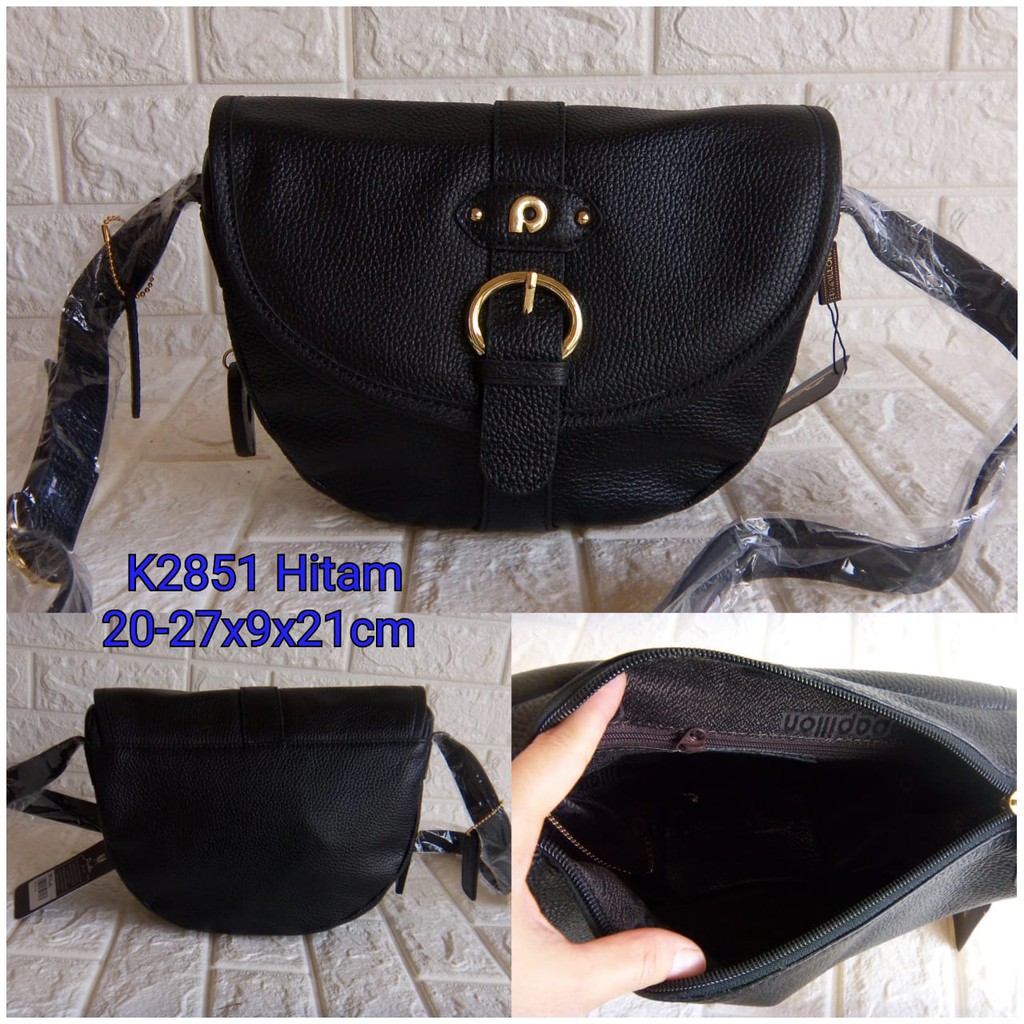 Tas Kulit Papillon Original K2851 Hitam