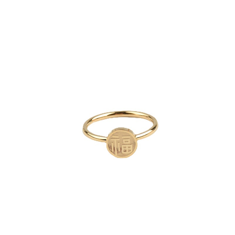 Cincin hoki bulat titanium korea anti karat