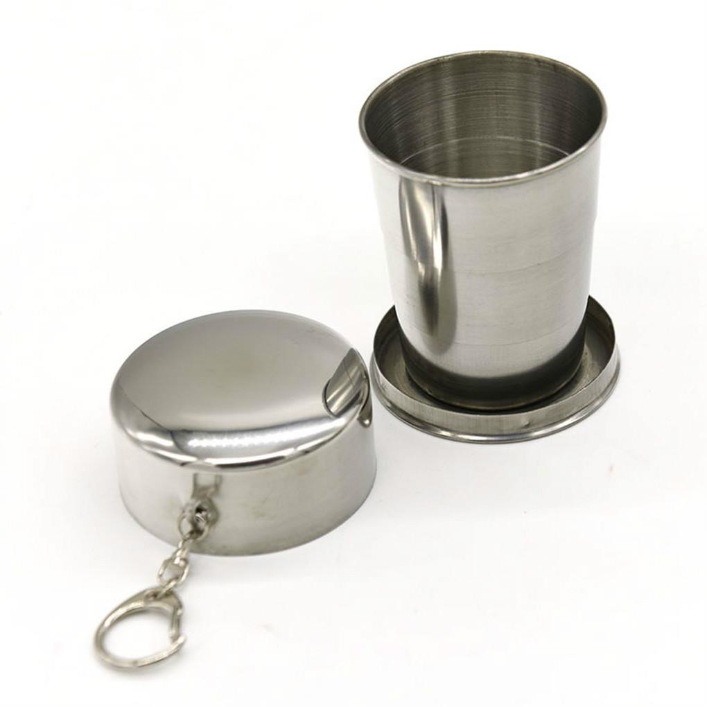 (house2020) Gelas Lipat Teleskopik Portable Dengan Kunci Untuk Travel / Camping / Outdoor