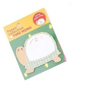 COD - S636 Tempelan Kertas Catatan Memo Note Karakter Animal Lucu Unik / Sticky Notes Karakter Animal-Kura Kura