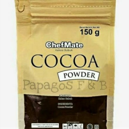 

Coklat Bubuk Cocoa Powder Chefmate 150 gr / gram