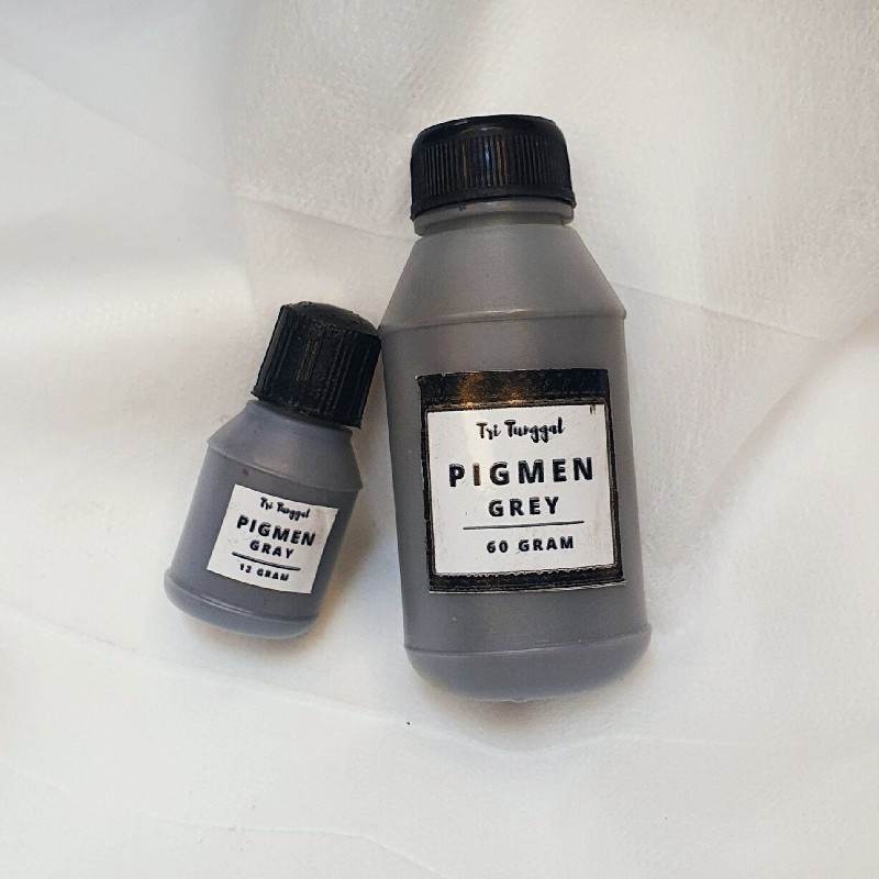 PIGMEN 60GR GREY Abu-abu Pewarna Sablon Pigment Color Bundle Stabilo Slime Waterbased Tie Dye Pigment Cat Warna Warni Air Cair Cairan Liquid Cat Paint Painting Kerajinan Prakarya Kesenian Perlengkapan Gambar Mewarna Lukis Craft Grosir  Prakarya Malang