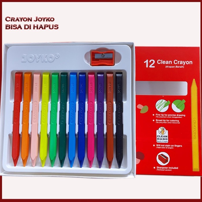 

Unik Joyko Clean Crayon 12 Clcr-Ab-12 Sale!!!