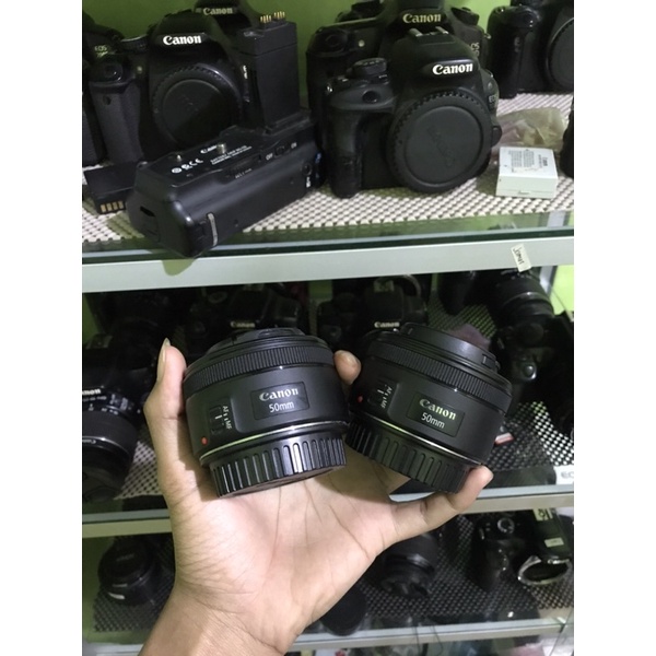 2 unit lensa fix canon 50mm f1.8 STM