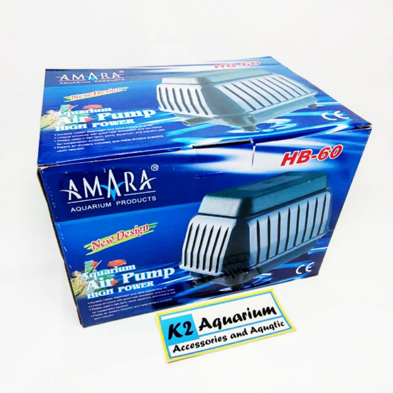 AMARA HB 60 AERATOR 60watt 14 cabang air pump gelembung udara kolam ikan koi
