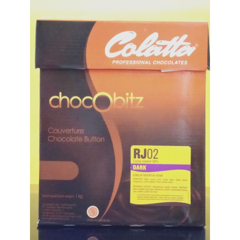 Cokelat Couverture Colatta Chocobitz Cocoa 59% - 1kg