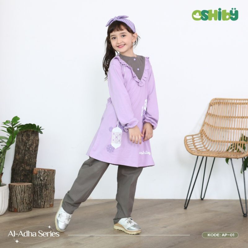 ~ OSHIBY Original | Setelan Kaos Anak Perempuan "Al Series"