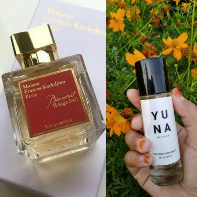 YUNA PARFUME BACCARAT ROUGE 540