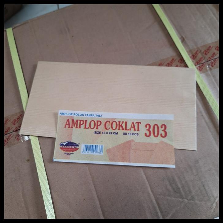 

Amplop Coklat Character 303 12X24Cm Polos Tanpa Tali Ecer 1 Buah