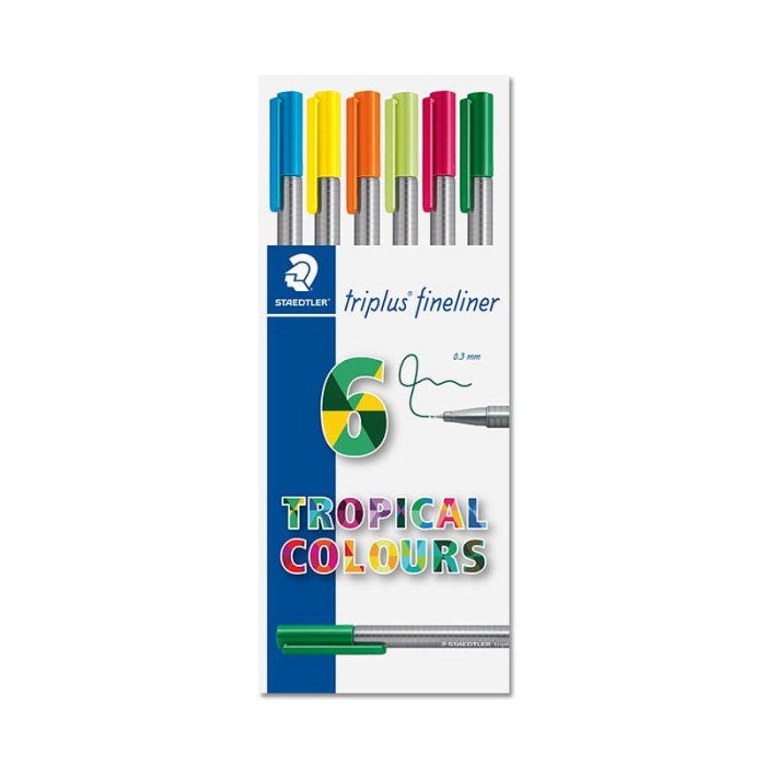 

Staedtler Triplus Fineliner Tropical Colours 334 T6 promo