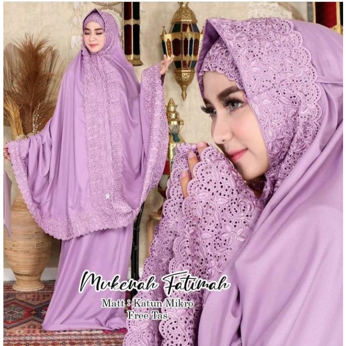 Mukena Dewasa Fatimah Jumbo Model Terbaru Full Bordir Mewah (BISA COD SELURUH INDONESIA)