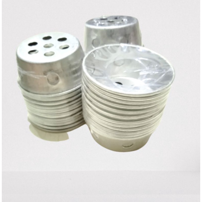 Cetakan kue kukus Pendek aluminium Lusinan