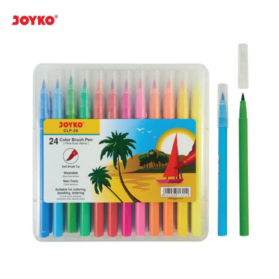

Spidol Warna Joyko CLP-26 Color Brush Pen 12 Warna