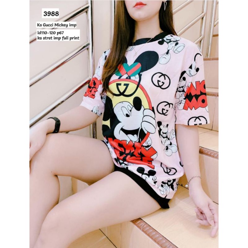 ATASAN WANITA KAOS MICKEY DISNEY IMPORT