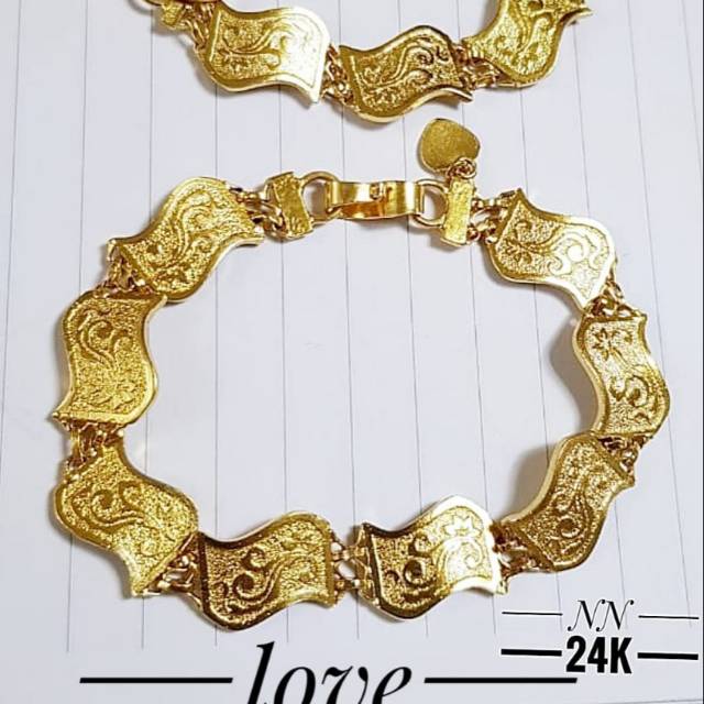 Xuping gelang lapis emas 24k 0527i