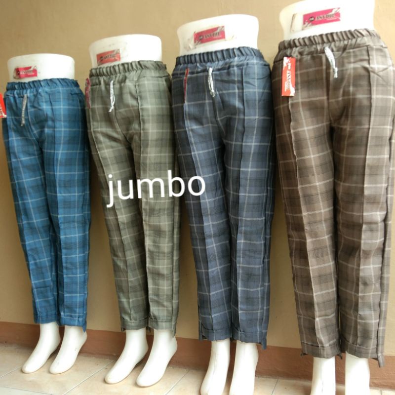 Tartan Jumbo Gabardin Semiwol Kotak