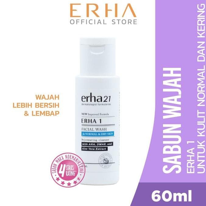 ERHA21 FACIAL WASH FOR NORMAL &amp; DRY SKIN 60ML