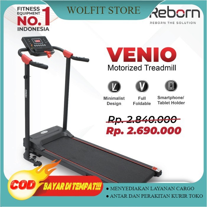 Alat Fitness Treadmill Elektrik iReborn Venio