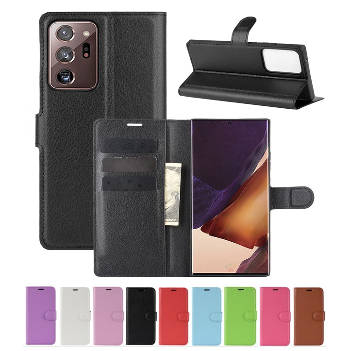 Casing Dompet Flip Case Samsung Galaxy NOTE 20 NOTE20 Ultra Bahan Kulit