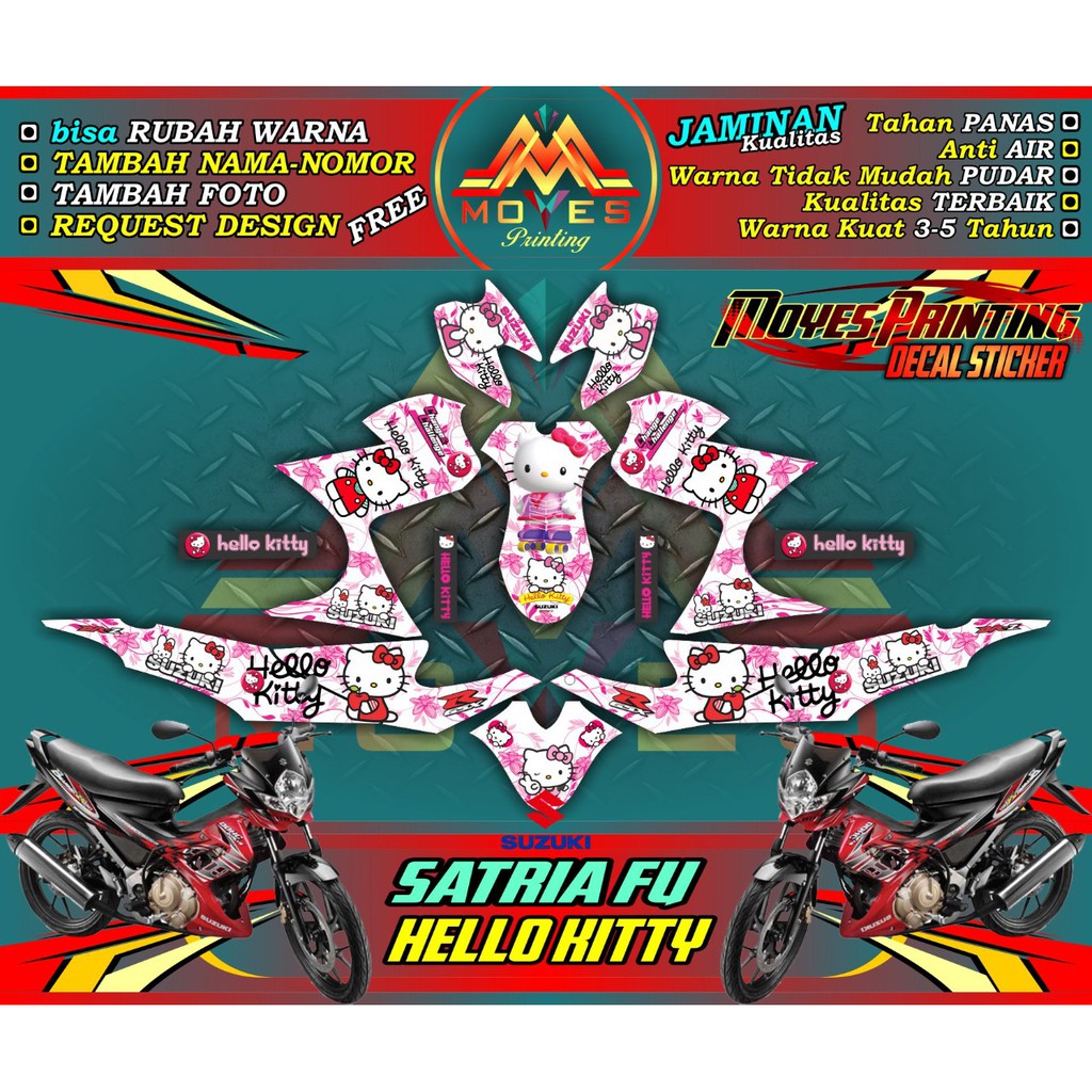 stiker motor satria fu full body decal stiker satria full body stiker satria fu keren