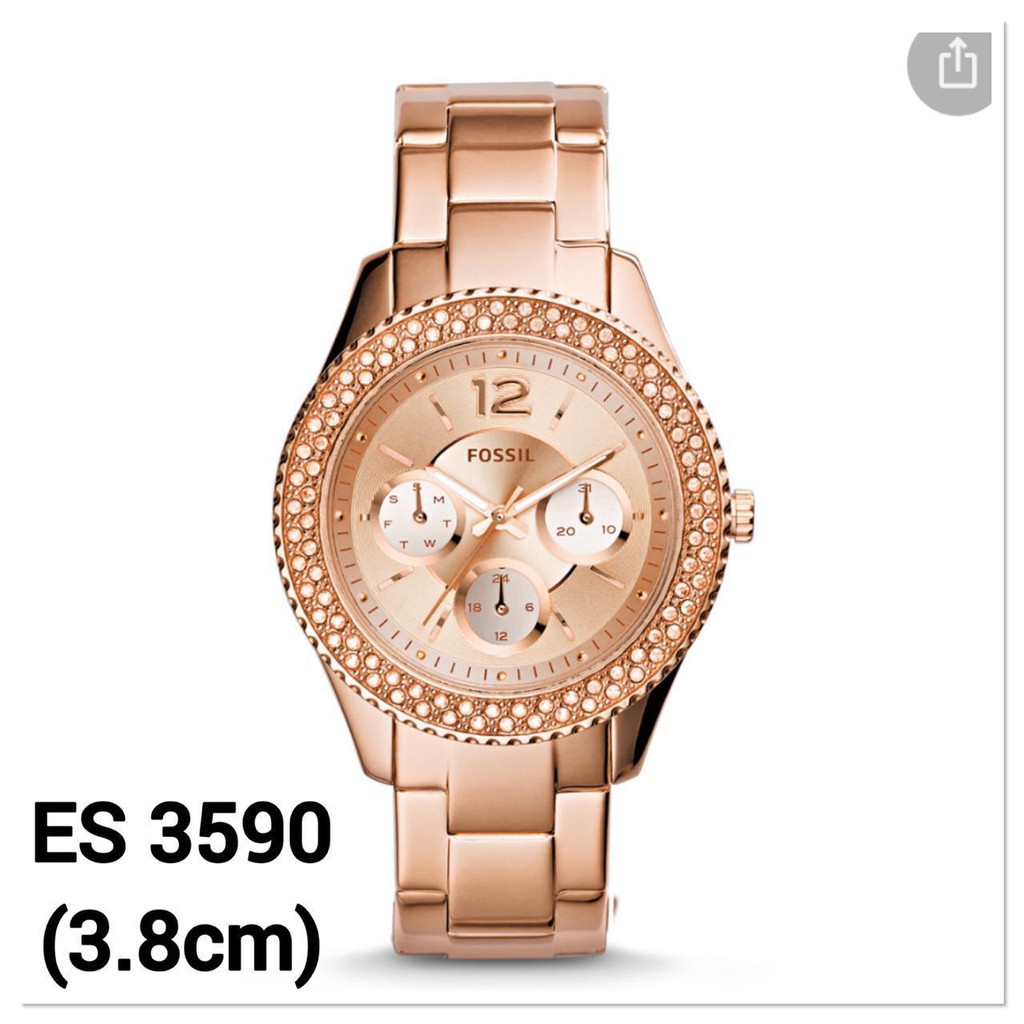 Jam Tangan Wanita Fossil ES 3590 /  ES3590  Full Set Original