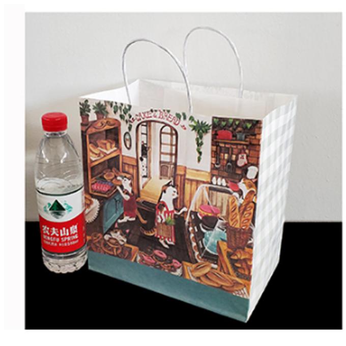 

Paper Bag Motif Vintage Elegan 25x23.5 / Goodie Bag Grosir