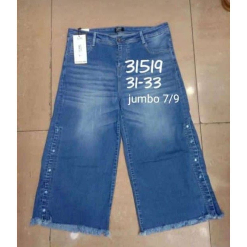 kulot jeans import / celana wanita / upgrade denim / celana jumbo wanita