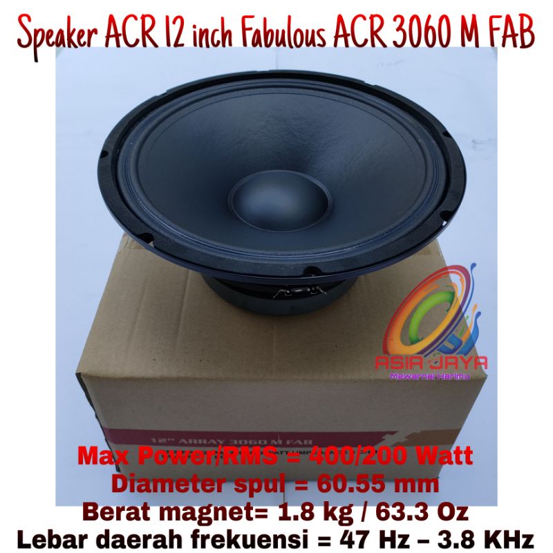 ACR 12 INCH 3060 M FABULOUS Speaker