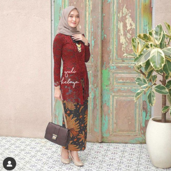 Kebaya dress Kutubaru Longlace | Kebaya Muslim Berhijab