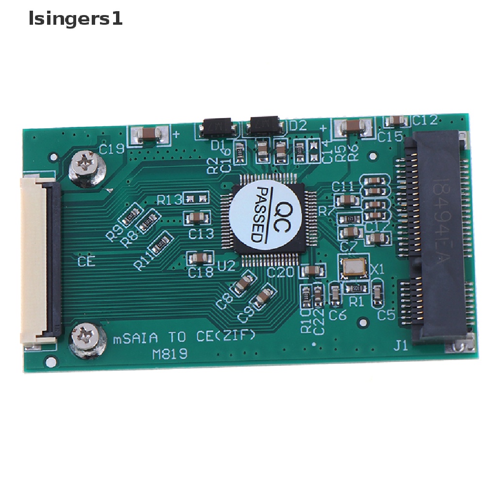 (lsingers1) Kabel Adapter Converter Mini mSATA PCI-E SSD Ke 40Pin ZIF Card CE 1.8 &quot;