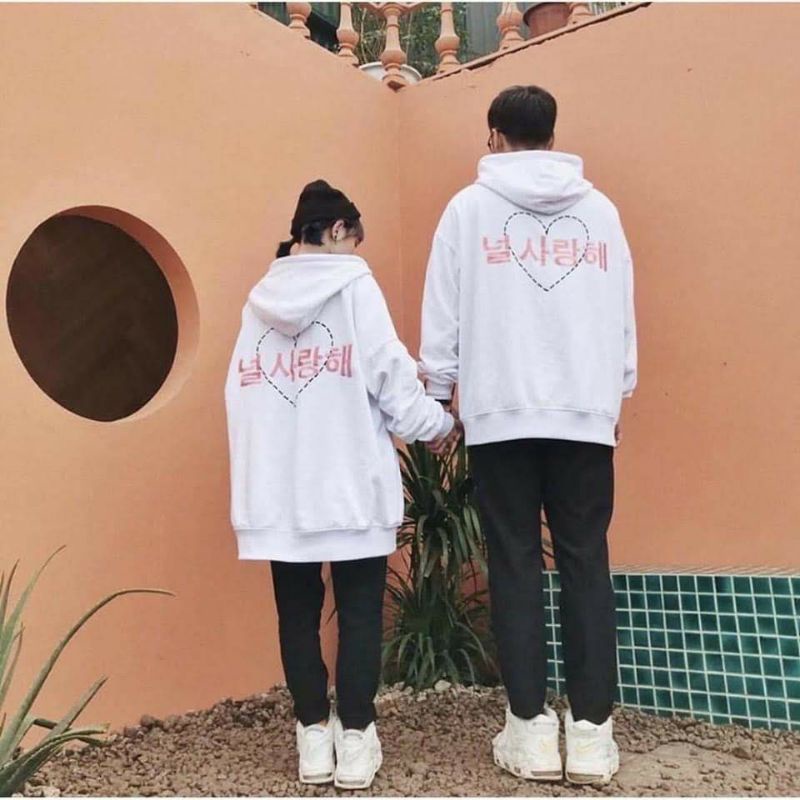 S - XXXXXL(6XL) Zip Hoodie Saranghae Love Heart MSC (SABLON) Jaket Jumper Hangeul Hangul Wanita Pria Jumbo BIGSIZE Oversize Korean Harajuku Fashion 5XL 4XL 3XL 2XL XL L M Jaketin aja