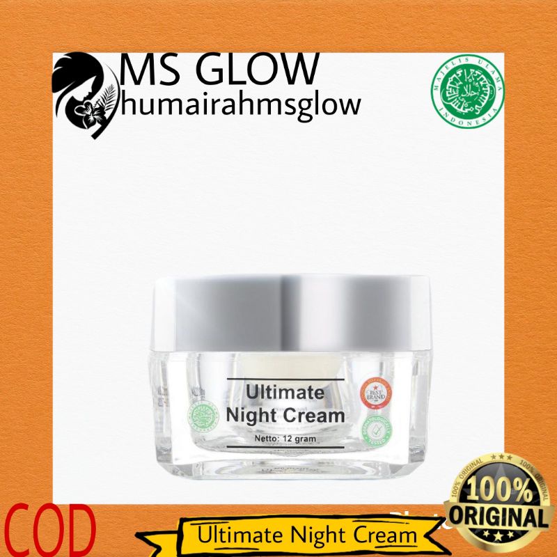 Ms Glow Night Cream Ultimate / Ms Glow Cream Malam Ultimate
