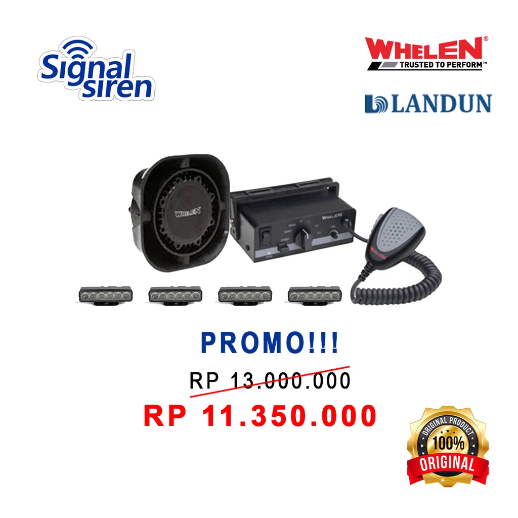 PAKET INSTALASI WHELEN EPSILON + WHELEN SA315P + LANDUN NOUVA