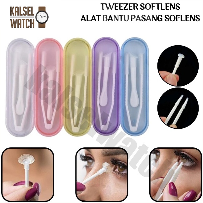 Penjepit Jepitan Jepit Softlens Mata / Alat Pinset Pasang dan Pencabut Pelepas Lensa Mata Shoftlens Pencapit Tweezers Stick Tongkat Aplikator Capitan Alat Bantu Pasang Contact Kontak Lensa Soplens Soflen ACK2