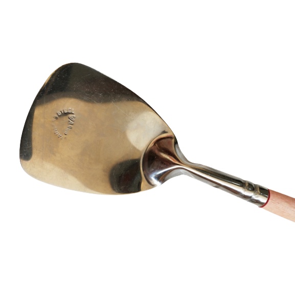 Sutil Masak Murah Gagang Kayu Spatula penggorengan Stainless