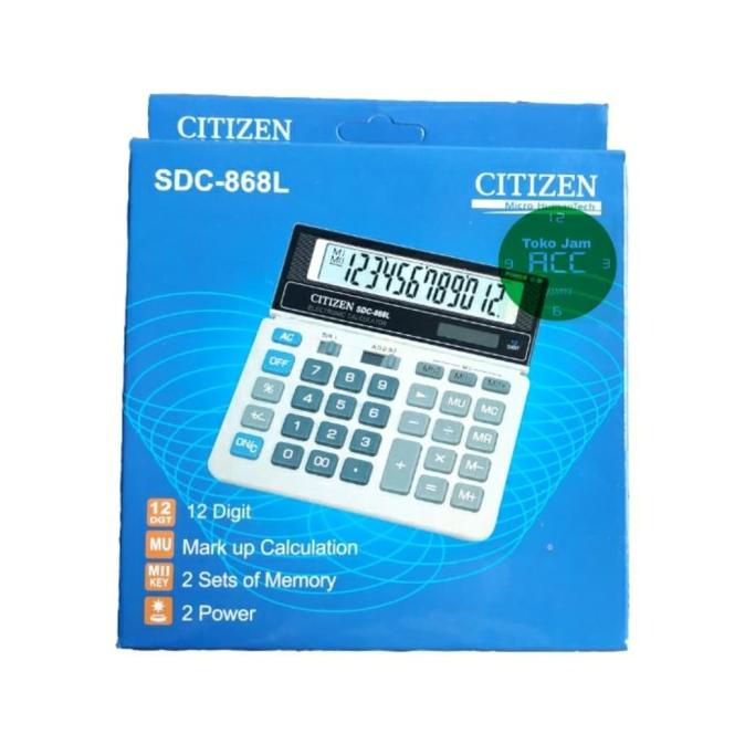 

[COD] Kalkulator Citizen SDC-868L TERMURAH Kode 28