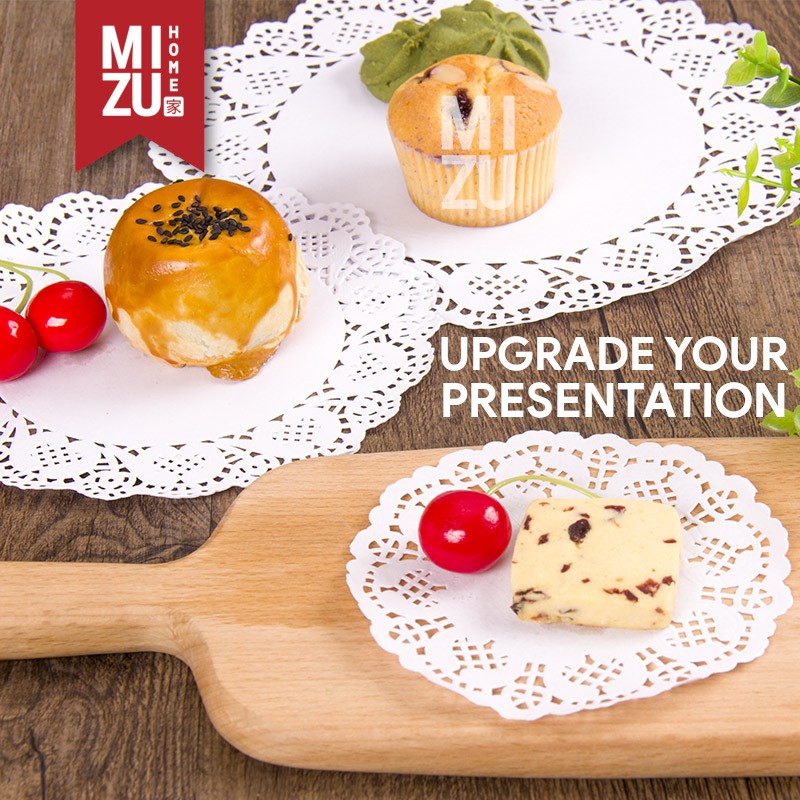 MIZU CAROUSEL 150PCS Tatakan Alas Kertas Piring Toples Kue Gorengan Paper Dolly-2