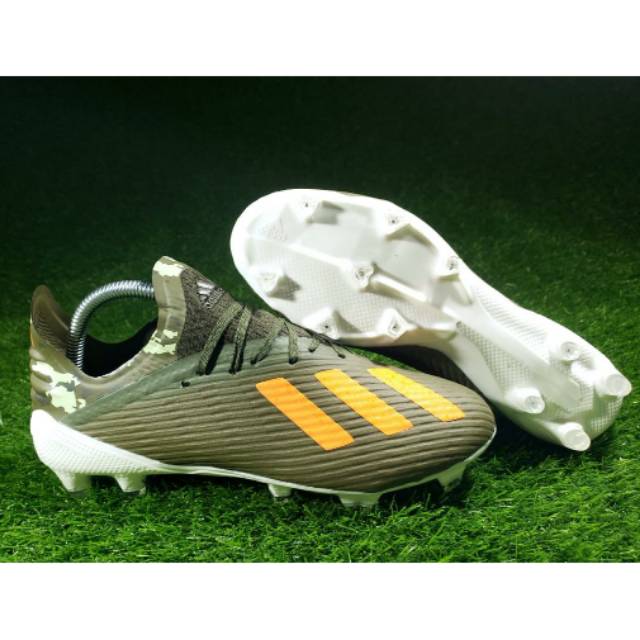 Sepatu Bola Adidas X 19.1 Green Camo FG