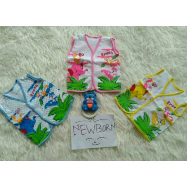 Baju Bayi (Newborn) Tanpa Lengan/Yukensi