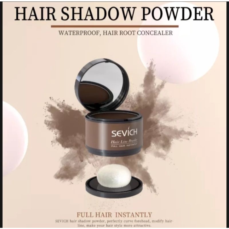 Hair shadow bedak rambut Sevich/ Maycheer solusi untuk menutupi rambut tipis/ botak