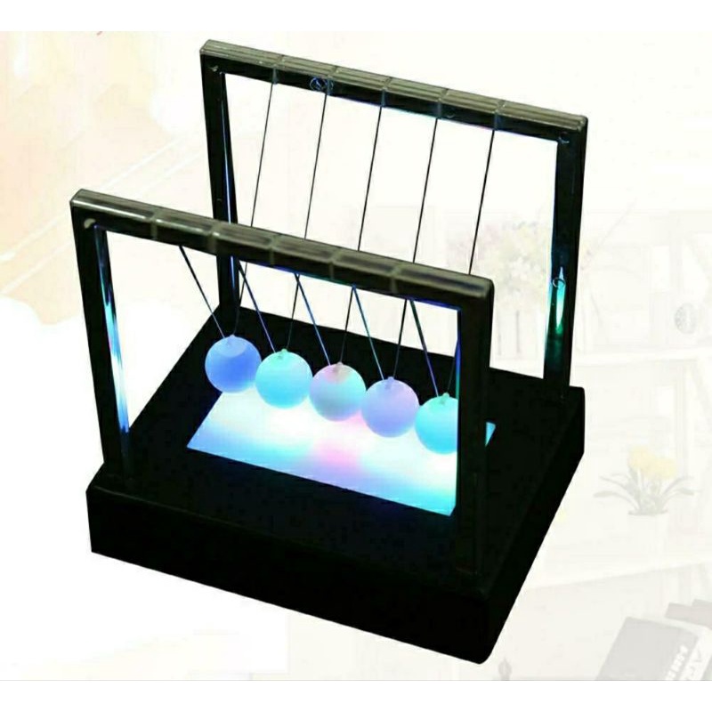 Mainan kinetik bola pendulum keseimbangan lampu Newton untuk edukasi