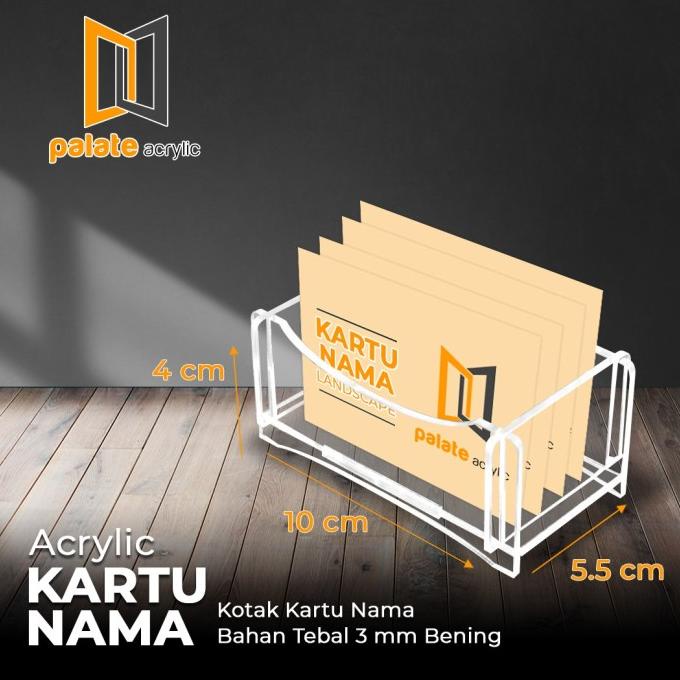 

acrylic /akrilik name card holder / tempat kartu nama holder kotak