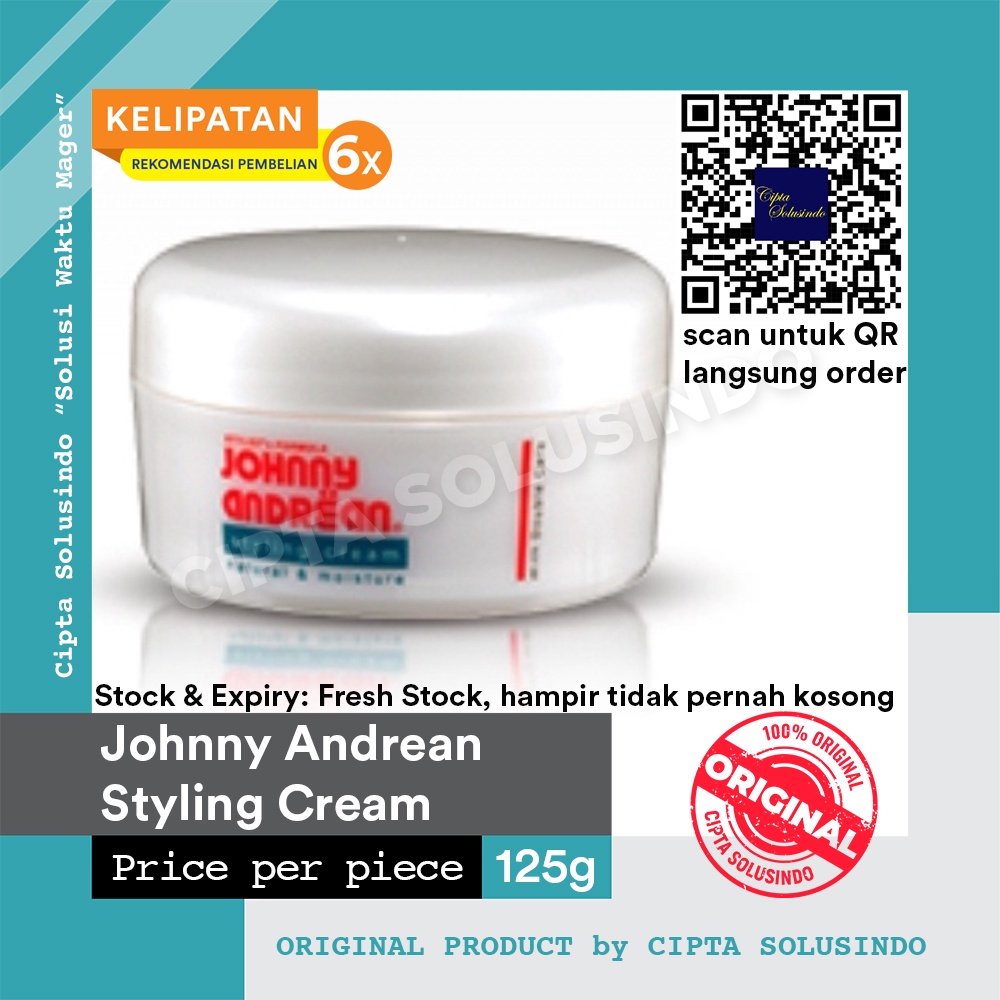 Jual Minyak Rambut Hair Cream Johnny Andrean Hair Cream 125g