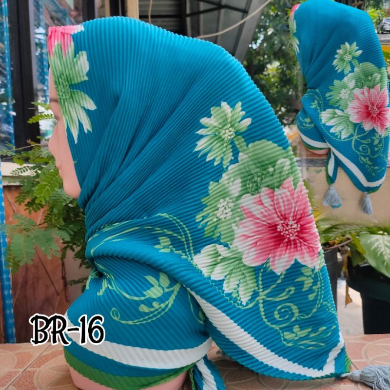 SEGIEMPAT PLISKET MOTIF JAMBUL BRANDED / JILBAB SEGIEMPAT PLISKET / SEGIEMPAT PLISKET / SEGIEMPAT VOAL / JILBAB JAMBUL-BR-16