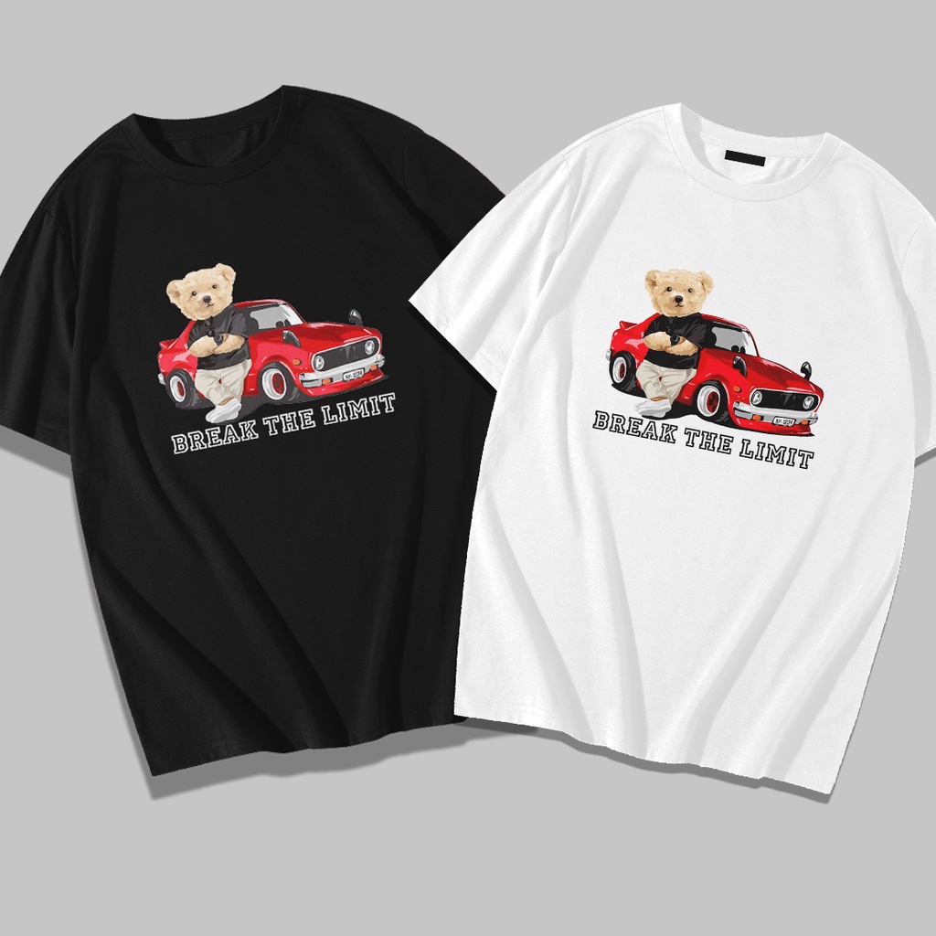 Kaos Oversize Beruang Metal / Tshirt Oversize Teddy Bear Car