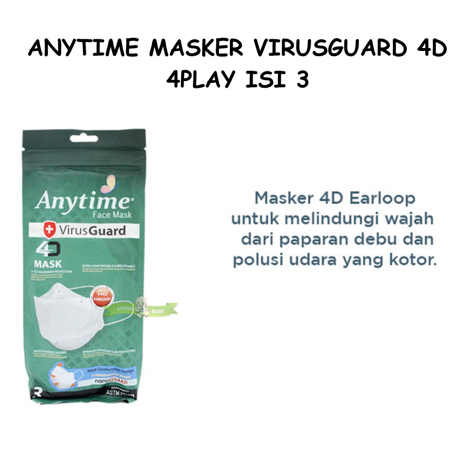 PERA594 ANYTIME MASKER VIRUSGUARD 4D 4PLAY ISI 3