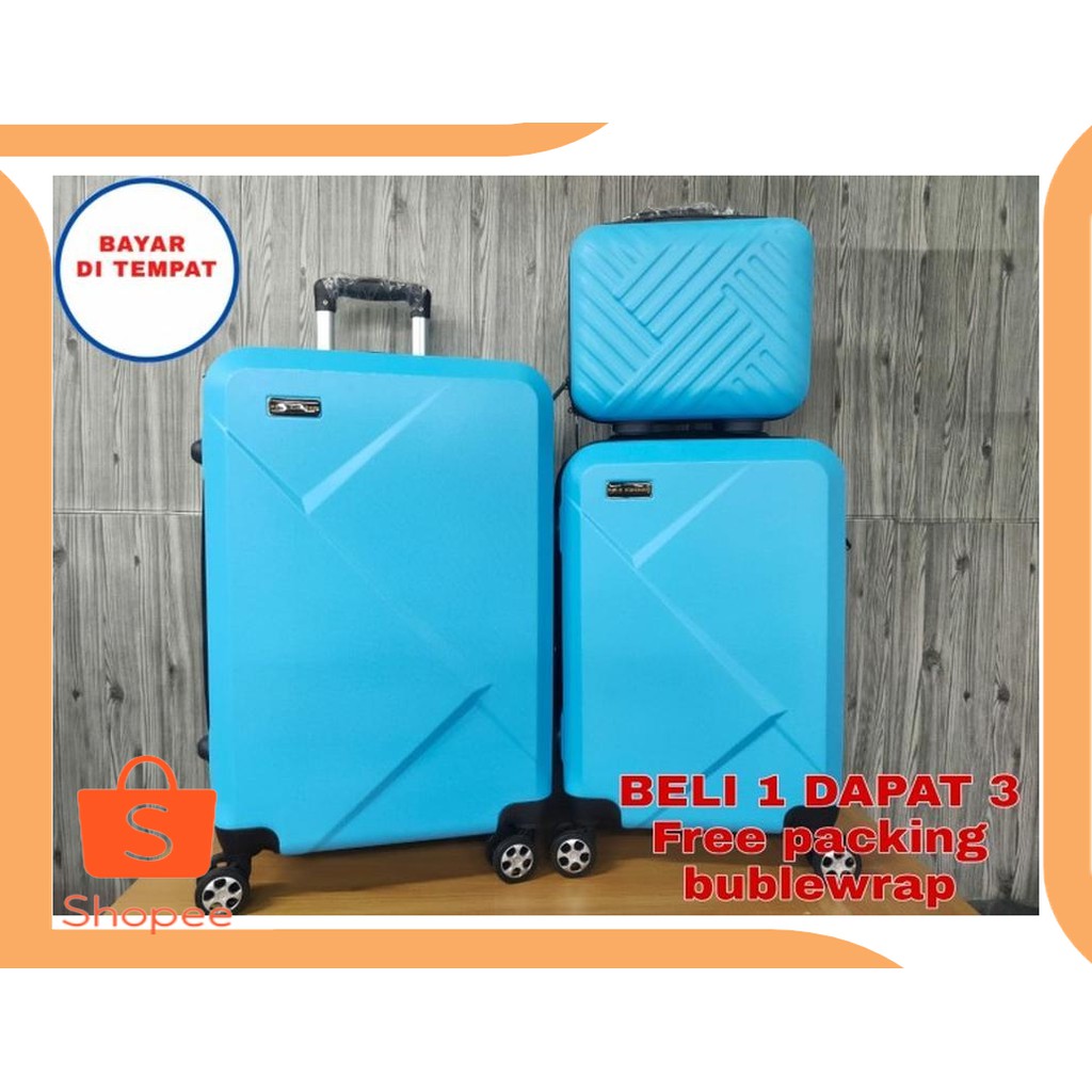 Promo onderdil KOPER SET 3IN1 KOPER BAJU POLO 001 KOPER TRAVEL WANITA MURAH  Diskon