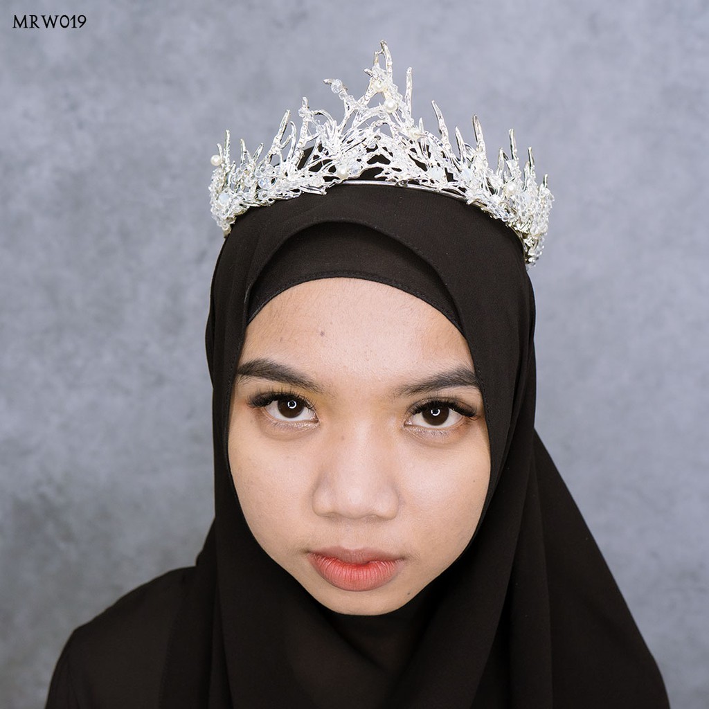 [STOK TERBATAS] CROWN MAHKOTA BRIDAL WEDDING HIJAB FASHION WANITA MRW019