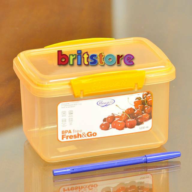 Hawaii Fresh & Go Sealware 8403 1230ml/ Food Storage/ Kotak Penyimpanan Makanan/ Kotak Bekal Plastik