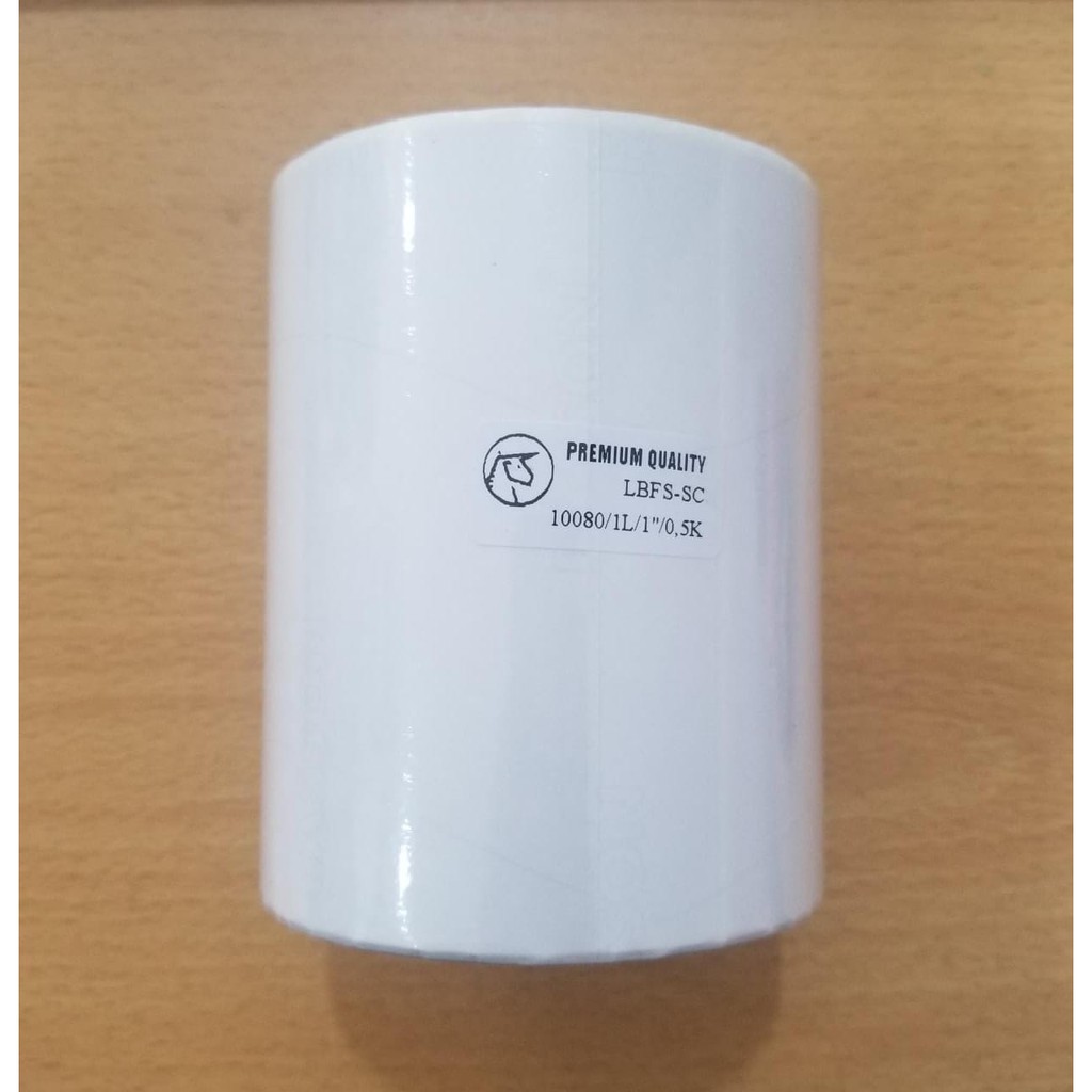 Kertas Stiker Label barcode Semicoated 100x80mm 1Line Isi 500pcs